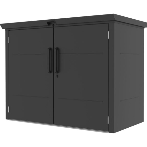 abri-2-poubelles-en-acier-galvanise-kosto-monopente-gris-fonce-kit-d-ancrage-x-metal (1) Abri 2 poubelles en acier galvanisé Kosto monopente gris foncé + kit d'ancrage - X-Métal