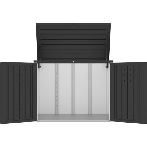 abri-2-poubelles-en-acier-galvanise-kosto-monopente-gris-fonce-kit-d-ancrage-x-metal (5) Abri 2 poubelles en acier galvanisé Kosto monopente gris foncé + kit d'ancrage - X-Métal