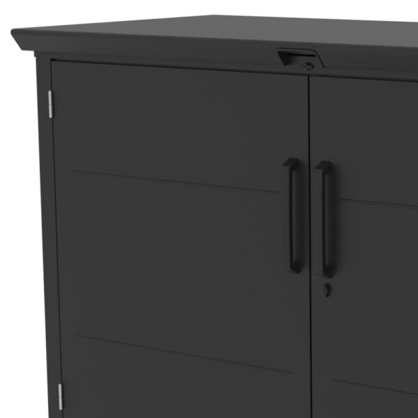 abri-3-poubelles-en-acier-galvanise-kosto-monopente-gris-fonce-kit-d-ancrage-x-metal (10) Abri 3 poubelles en acier galvanisé Kosto monopente gris foncé + kit d'ancrage - X-Métal