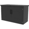 abri-3-poubelles-en-acier-galvanise-kosto-monopente-gris-fonce-kit-d-ancrage-x-metal (4) Abri 3 poubelles en acier galvanisé Kosto monopente gris foncé + kit d'ancrage - X-Métal