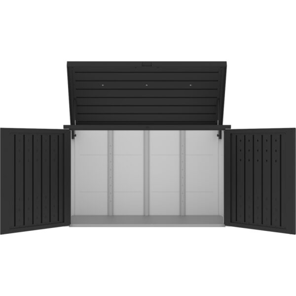abri-3-poubelles-en-acier-galvanise-kosto-monopente-gris-fonce-kit-d-ancrage-x-metal (5) Abri 3 poubelles en acier galvanisé Kosto monopente gris foncé + kit d'ancrage - X-Métal