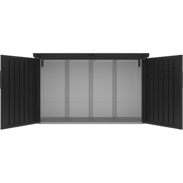abri-3-poubelles-en-acier-galvanise-kosto-monopente-gris-fonce-kit-d-ancrage-x-metal (6) Abri 3 poubelles en acier galvanisé Kosto monopente gris foncé + kit d'ancrage - X-Métal