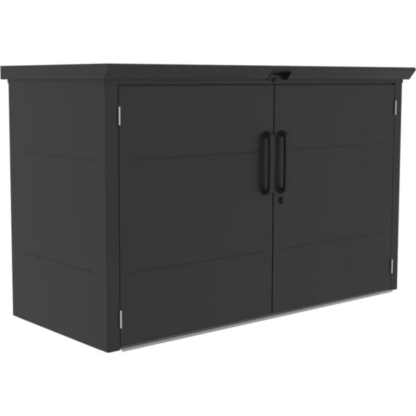 abri-3-poubelles-en-acier-galvanise-kosto-monopente-gris-fonce-kit-d-ancrage-x-metal (8) Abri 3 poubelles en acier galvanisé Kosto monopente gris foncé + kit d'ancrage - X-Métal