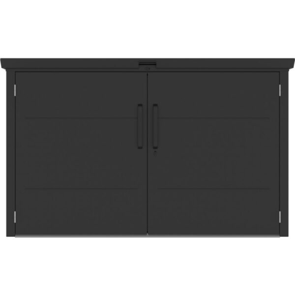 abri-3-poubelles-en-acier-galvanise-kosto-monopente-gris-fonce-kit-d-ancrage-x-metal (9) Abri 3 poubelles en acier galvanisé Kosto monopente gris foncé + kit d'ancrage - X-Métal