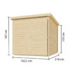 abri-a-velos-en-bois-brut-34m-pour-3-velos-karibu (2) Abri à vélos en bois brut 3,4m² avec kit solaire - pour 3 vélos - Karibu
