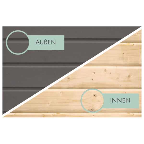 abri-a-velos-en-bois-gris-terre-46m-pour-4-velos-karibu (6) Abri à vélos en bois gris terre 4,6m² avec kit solaire - pour 4 vélos - Karibu
