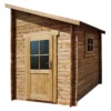 abri-adosse-596m-plus-madriers-28mm-traites-marron-gardy-shelter Abri adossé 5,96m² PLUS madriers 28mm traités marron Gardy Shelter | Livraison rapide