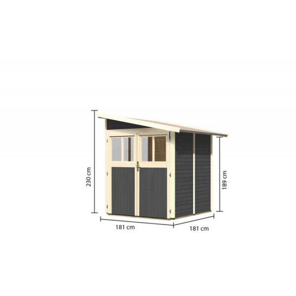 abri-adosse-en-bois-vitrifie-gris-327m-wandlitz-2-karibu (3) Abri adossé en bois vitrifié gris 3,27m² Wandlitz 2 - Karibu