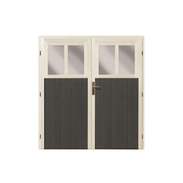 abri-adosse-en-bois-vitrifie-gris-327m-wandlitz-2-karibu (6) Abri adossé en bois vitrifié gris 3,27m² Wandlitz 2 - Karibu