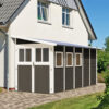 abri-adosse-en-bois-vitrifie-gris-8m-wandlitz-5-karibu (1) Abri adossé en bois vitrifié gris 8m² Wandlitz 5 - Karibu