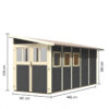 abri-adosse-en-bois-vitrifie-gris-8m-wandlitz-5-karibu (2) Abri adossé en bois vitrifié gris 8m² Wandlitz 5 - Karibu