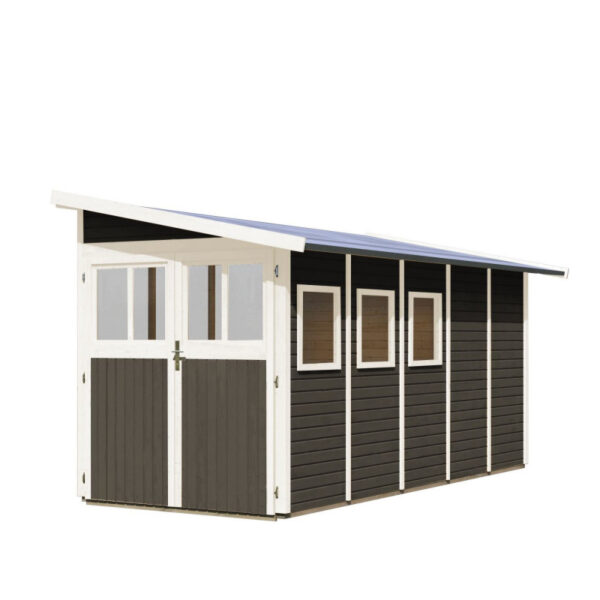 abri-adosse-en-bois-vitrifie-gris-8m-wandlitz-5-karibu (3) Abri adossé en bois vitrifié gris 8m² Wandlitz 5 - Karibu