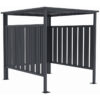 abri-de-jardin-en-acier-galvanise-kosto-double-pente-gris-fonce-705m-kit-d-ancrage-x-metal (1) Abri de Jardin en Acier Galvanisé Kosto Double Pente Gris Foncé 7,05 m² avec Kit d'Ancrage X-METAL