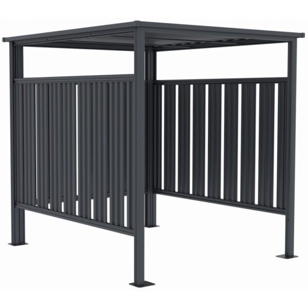 abri-de-jardin-en-acier-galvanise-kosto-double-pente-gris-fonce-705m-kit-d-ancrage-x-metal (1) Abri de Jardin en Acier Galvanisé Kosto Double Pente Gris Foncé 7,05 m² avec Kit d'Ancrage X-METAL