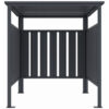 abri-de-jardin-en-acier-galvanise-kosto-double-pente-gris-fonce-705m-kit-d-ancrage-x-metal (2) Abri de Jardin en Acier Galvanisé Kosto Double Pente Gris Foncé 7,05 m² avec Kit d'Ancrage X-METAL