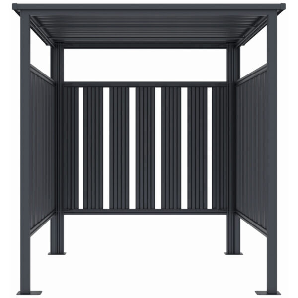 abri-de-jardin-en-acier-galvanise-kosto-double-pente-gris-fonce-705m-kit-d-ancrage-x-metal (2) Abri de Jardin en Acier Galvanisé Kosto Double Pente Gris Foncé 7,05 m² avec Kit d'Ancrage X-METAL