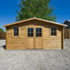 abri-en-bois-massif-198m-plus-28mm-traite-teinte-marron-gardy-shelter (3) Abri en bois massif 19,8m² PLUS 28mm traité teinté marron Gardy Shelter