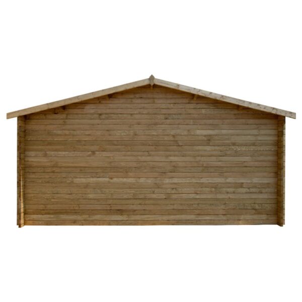 abri-en-bois-massif-198m-plus-28mm-traite-teinte-marron-gardy-shelter (7) Abri en bois massif 19,8m² PLUS 28mm traité teinté marron Gardy Shelter