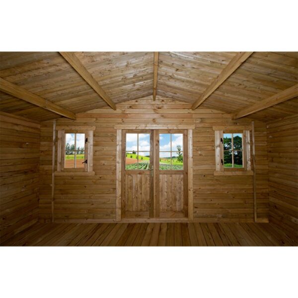 abri-en-bois-massif-198m-plus-28mm-traite-teinte-marron-gardy-shelter (8) Abri en bois massif 19,8m² PLUS 28mm traité teinté marron Gardy Shelter