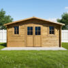 abri-en-bois-massif-198m-plus-40mm-traite-teinte-marron-gardy-shelter (1) Abri en bois massif 19,8m² PLUS 40mm traité teinté marron Gardy Shelter | Livraison rapide
