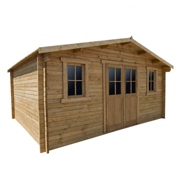 abri-en-bois-massif-198m-plus-40mm-traite-teinte-marron-gardy-shelter (18) Abri en bois massif 19,8m² PLUS 40mm traité teinté marron Gardy Shelter | Livraison rapide
