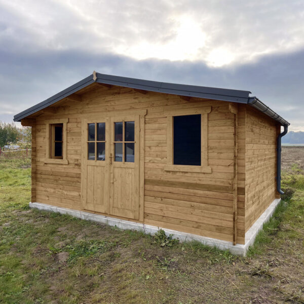 abri-en-bois-massif-198m-plus-40mm-traite-teinte-marron-gardy-shelter (3) Abri en bois massif 19,8m² PLUS 40mm traité teinté marron Gardy Shelter | Livraison rapide