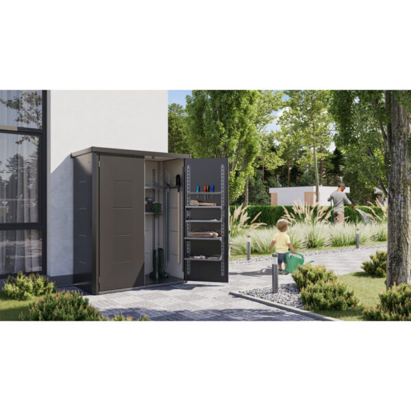 armoire-de-jardin-en-acier-galvanise-gris-anthracite-giarmadio-telluria (3) Armoire de jardin en acier galvanisé gris anthracite Giarmadio - Telluria