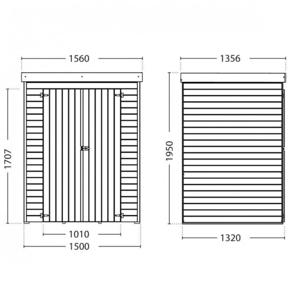 Armoire de jardin en bois massif traité autoclave 1,98m² THEOFIL – Cerland | Livraison rapide