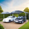 carport-2-voitures-en-aluminium-et-polycarbonate-6mm-anti-uv Carport 2 voitures en aluminium et polycarbonate 6mm ANTI-UV - Habrita