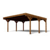 carport-double-307m-en-bois-autoclave-marron-victor-forest-style (1) Carport Double 30,7 m² en Bois Autoclave Marron Victor Forest Style