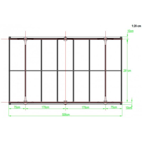 carport-en-aluminium-blanc-3x505m-et-polycarbonate-6mm-x-metal (1) Carport Aluminium Blanc 15,15 m² avec Toiture Polycarbonate 6 mm X-METAL