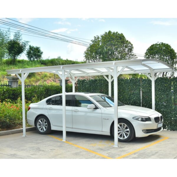 carport-en-aluminium-blanc-3x505m-et-polycarbonate-6mm-x-metal (7) Carport Aluminium Blanc 15,15 m² avec Toiture Polycarbonate 6 mm X-METAL
