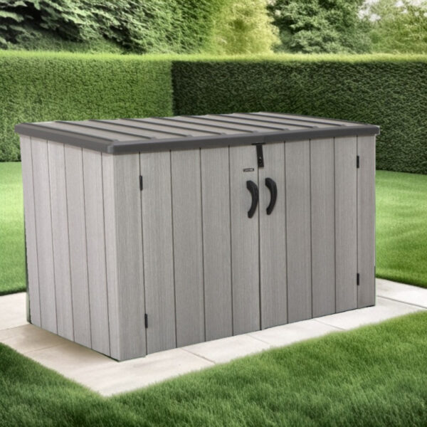 coffre-de-jardin-206m-en-pehd-imitation-bois-lifetime-habrita Coffre de jardin 2,06m² en PEHD imitation bois Lifetime - Habrita