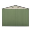 garage-double-portes-vert-pale-et-creme-18m-kit-d-ancrage-x-metal (11) Garage Métallique 18 m² Double Portes Vert Pâle et Crème avec Kit d'Ancrage X-METAL