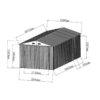 garage-double-portes-vert-pale-et-creme-18m-kit-d-ancrage-x-metal (4) Garage Métallique 18 m² Double Portes Vert Pâle et Crème avec Kit d'Ancrage X-METAL