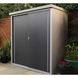 grande-armoire-de-jardin-en-metal-gris-anthracite-3200l-guardian-172m-trimetals Armoire extérieure en métal anthracite 3200L Guardian 1,72m² TRIMETALS | Livraison rapide
