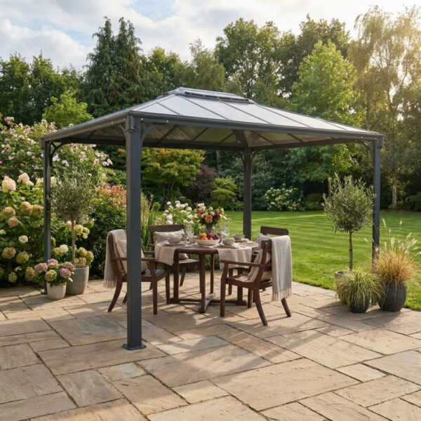 Pergola aluminium et polycarbonate 430x295,5cm Martinique 4300 Palram - Canopia
