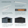 Pergola aluminium et polycarbonate 430x295,5cm Martinique 4300 Palram - Canopia