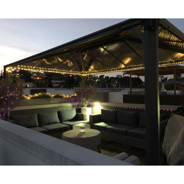 Pergola aluminium et polycarbonate 430x295,5cm Martinique 4300 Palram - Canopia