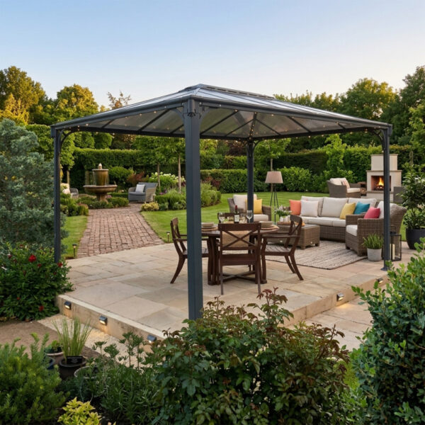 Pergola aluminium et polycarbonate 430x295,5cm Martinique 4300 Palram - Canopia