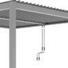 pergola-bioclimatique-autoportante-en-aluminium-gris-clair-3x3m-x-metal (10) Pergola bioclimatique autoportante en aluminium gris clair 3x3m - X-METAL