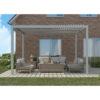 pergola-bioclimatique-autoportante-en-aluminium-gris-clair-3x3m-x-metal (12) Pergola bioclimatique autoportante en aluminium gris clair 3x3m - X-METAL