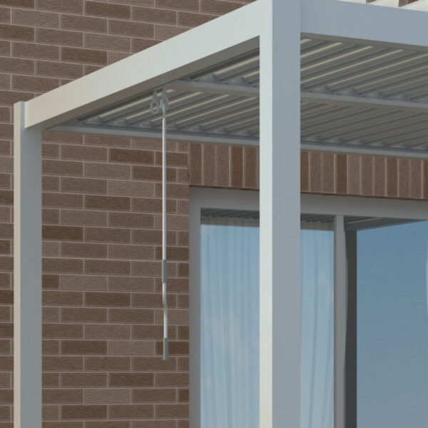 pergola-bioclimatique-autoportante-en-aluminium-gris-clair-3x3m-x-metal (13) Pergola bioclimatique autoportante en aluminium gris clair 3x3m - X-METAL
