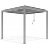 pergola-bioclimatique-autoportante-en-aluminium-gris-clair-3x3m-x-metal (2) Pergola bioclimatique autoportante en aluminium gris clair 3x3m - X-METAL