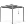 pergola-bioclimatique-autoportante-en-aluminium-gris-clair-3x3m-x-metal (6) Pergola bioclimatique autoportante en aluminium gris clair 3x3m - X-METAL