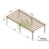 pergola-en-bois-lamelle-colle-1000x500cm-marsella-maderland Pergola en bois lamellé-collé 1000x500cm MARSEILLE – Maderland | Livraison rapide