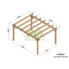 pergola-en-bois-lamelle-colle-500x400cm-marsella-maderland Pergola en bois lamellé-collé 800x400cm MARSEILLE – Maderland | Livraison rapide