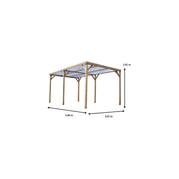 pergola-thonon-1506m-en-bois-avec-couverture-pvc-habrita (5) Pergola THONON 15,10m² en bois massif avec couverture PVC – HABRITA | Livraison rapide